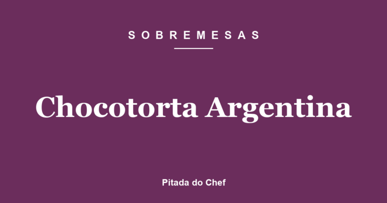 Chocotorta Argentina