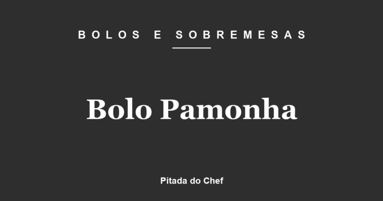 Bolo Pamonha