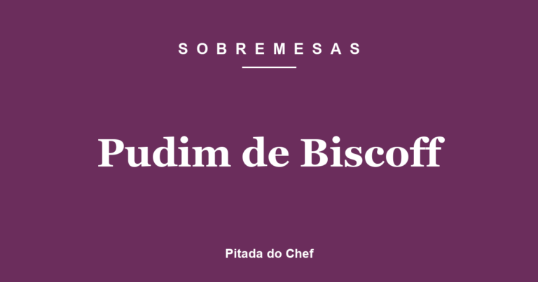 Pudim de Biscoff