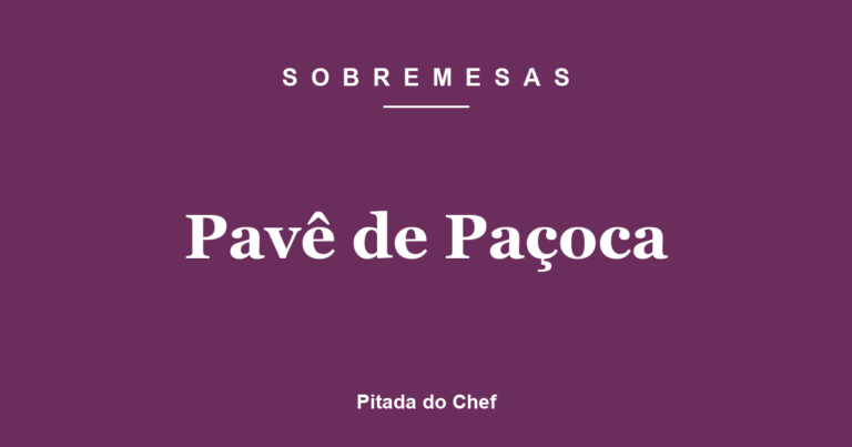 Pavê de Paçoca