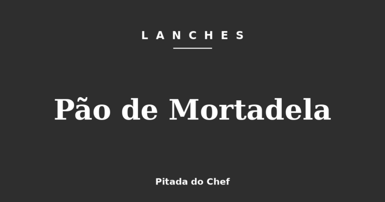 Pão de Mortadela