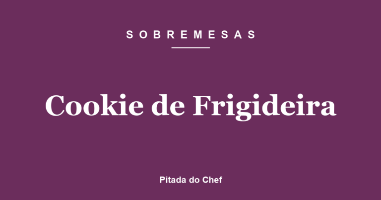 Cookie de Frigideira