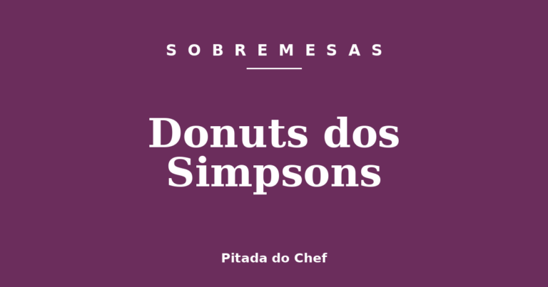 Donuts dos Simpsons