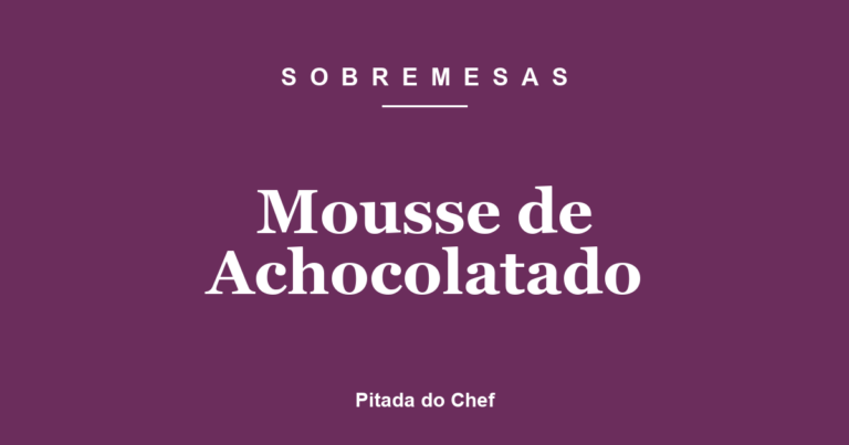 Mousse de Achocolatado