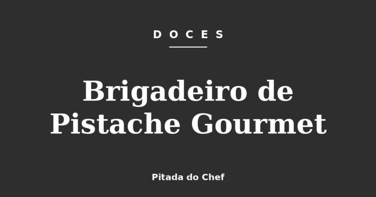 Brigadeiro de Pistache Gourmet