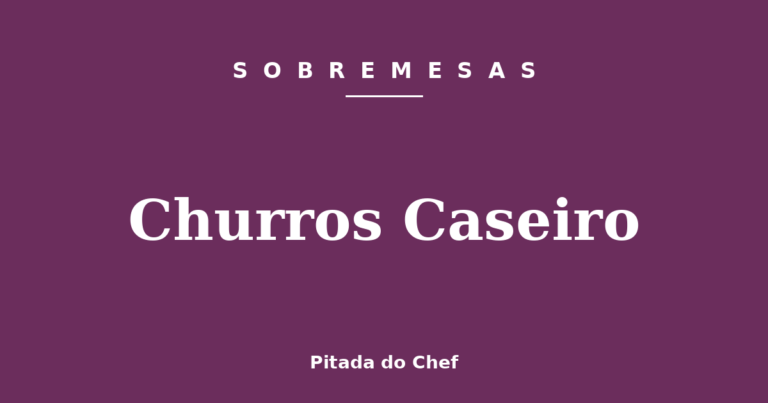 Churros Caseiro