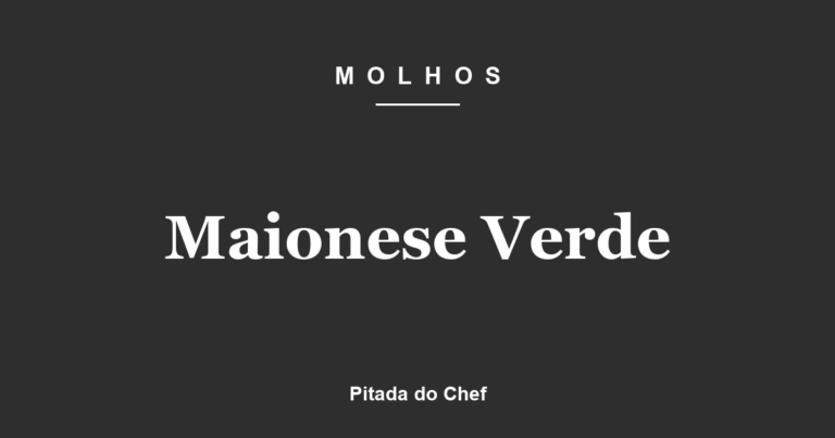Maionese Verde