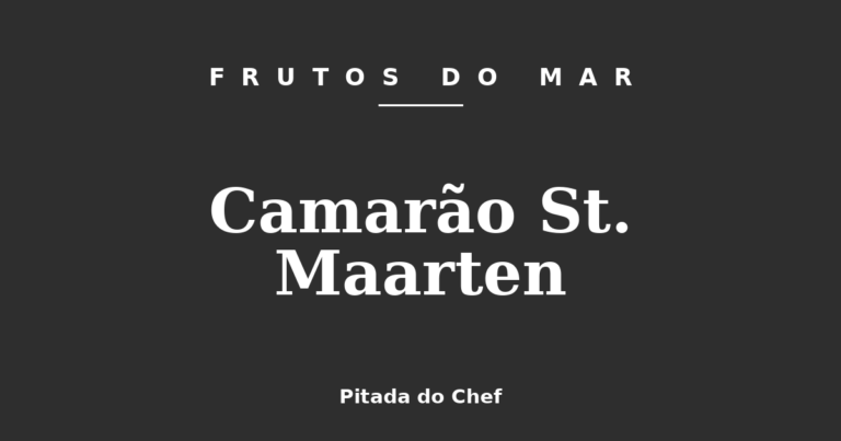 Camarão St. Maarten