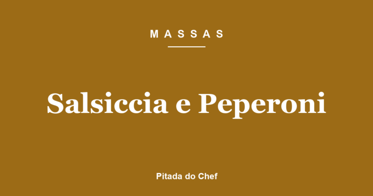 Salsiccia e Peperoni