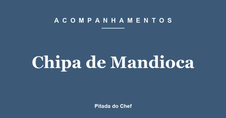 Chipa de Mandioca