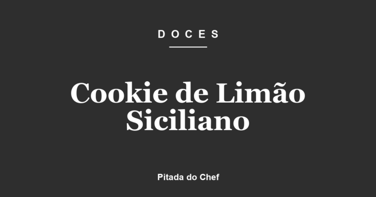 Cookie de Limão Siciliano