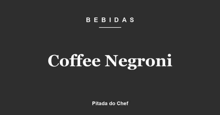 Coffee Negroni