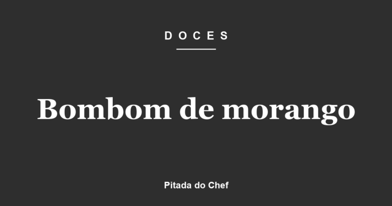Bombom de morango