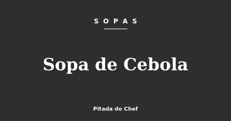 Sopa de Cebola