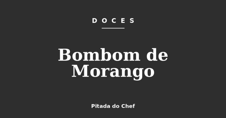 Bombom de Morango