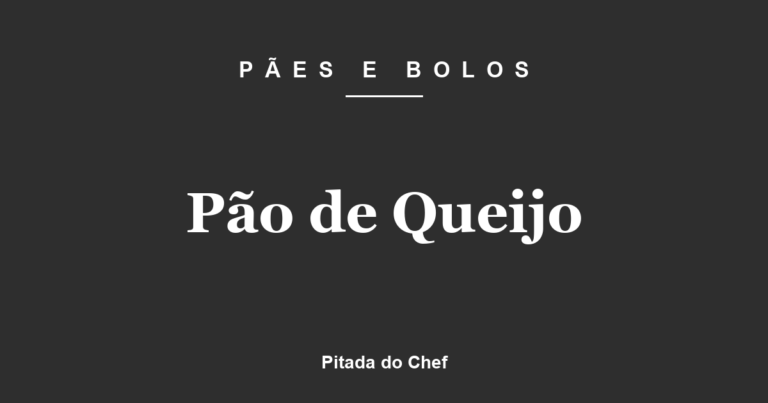 Pão de Queijo