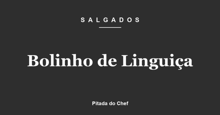 Bolinho de Linguiça