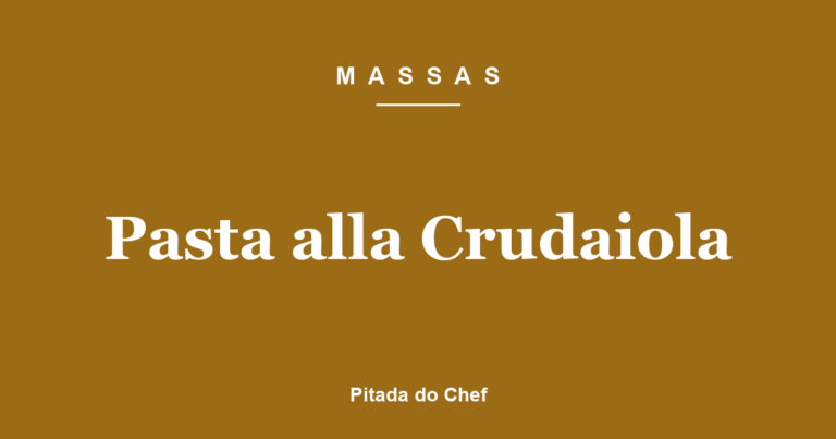 Pasta alla Crudaiola