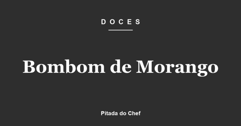 Bombom de Morango