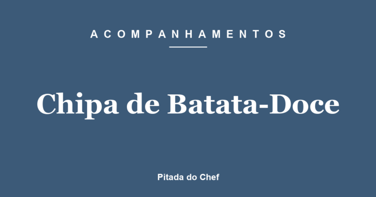 Chipa de Batata-Doce