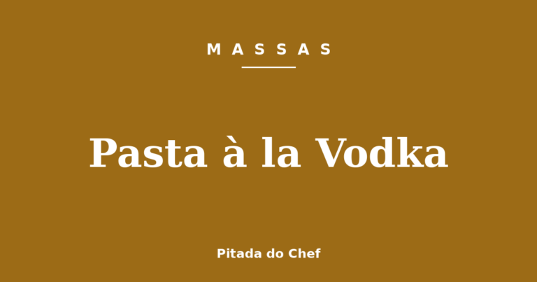 Pasta à la Vodka