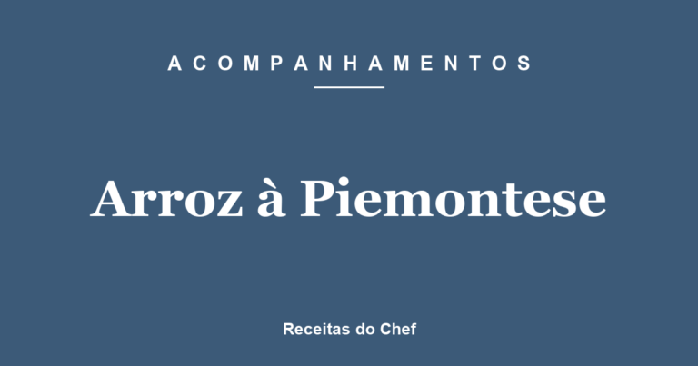 Arroz à Piemontese