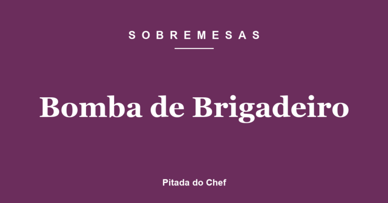 Bomba de Brigadeiro