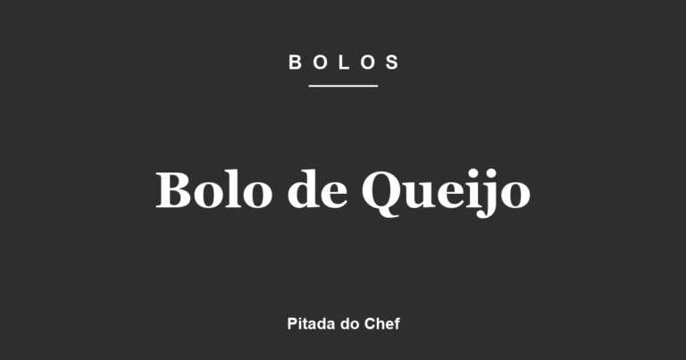 Bolo de Queijo