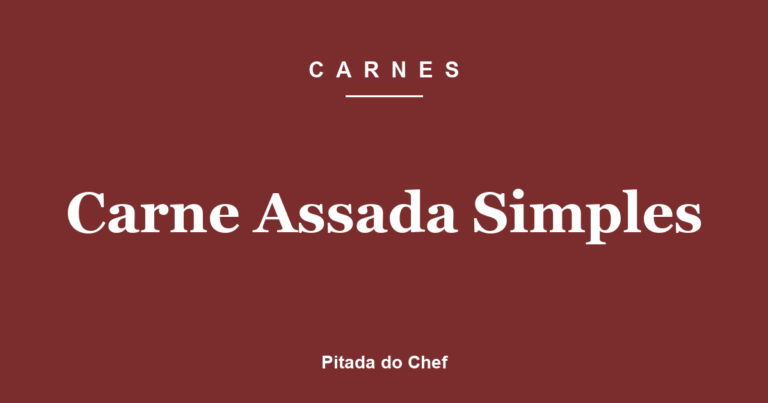 Carne Assada Simples