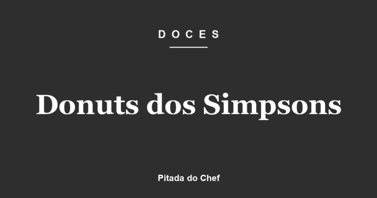 Donuts dos Simpsons