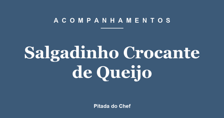 Salgadinho Crocante de Queijo