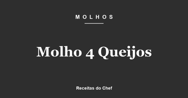 Molho 4 Queijos