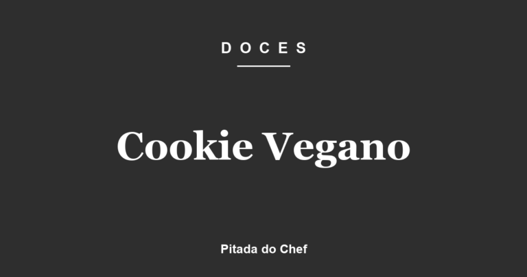 Cookie Vegano
