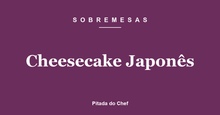 Cheesecake Japonês