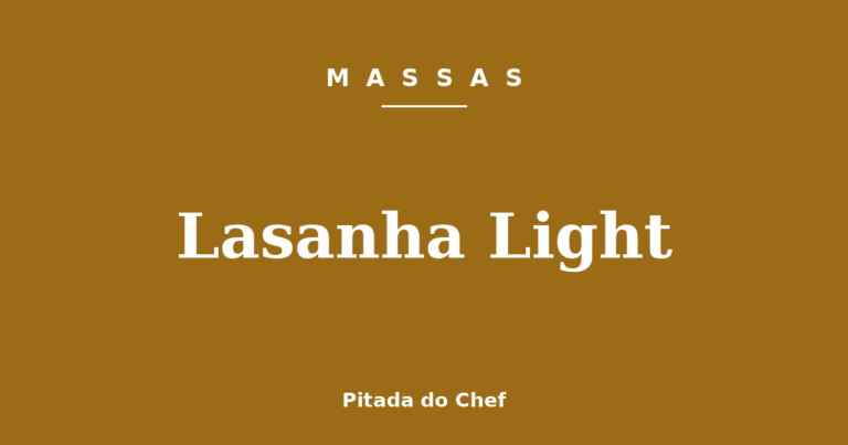 Lasanha Light