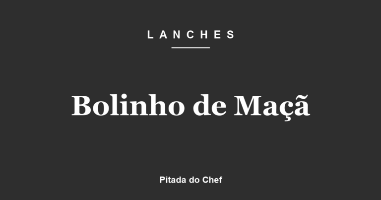 Bolinho de Maçã