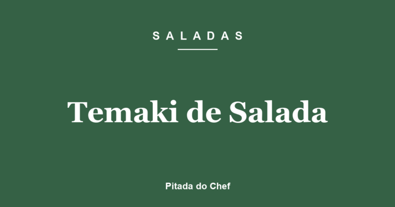 Temaki de Salada