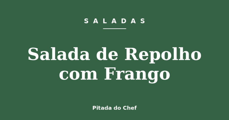 Salada de Repolho com Frango