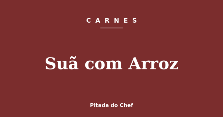 Suã com Arroz
