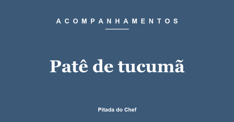 Patê de tucumã