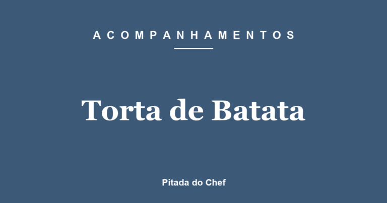 Torta de Batata