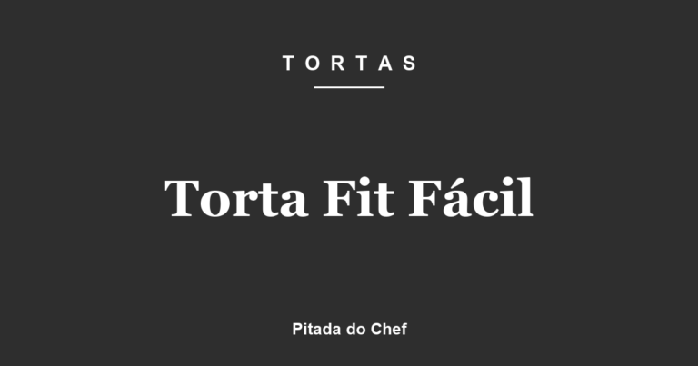Torta Fit Fácil
