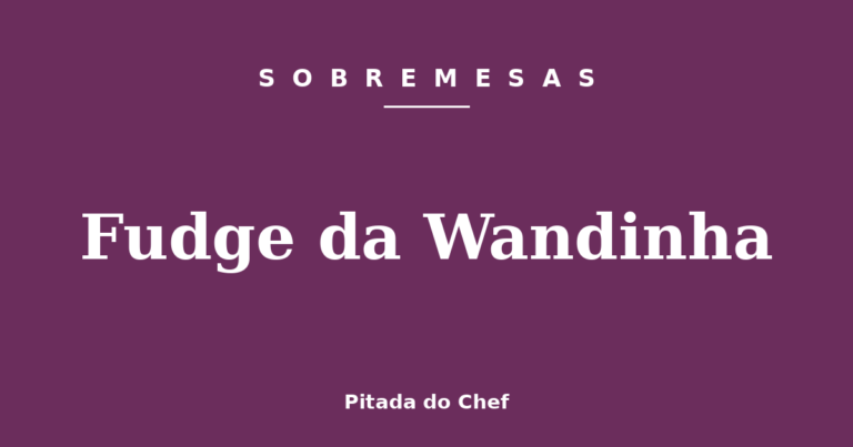 Fudge da Wandinha