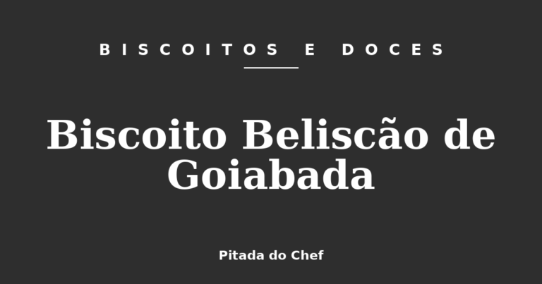 Biscoito Beliscão de Goiabada
