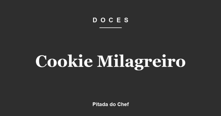 Cookie Milagreiro