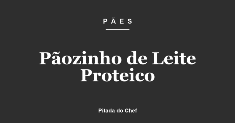 Pãozinho de Leite Proteico