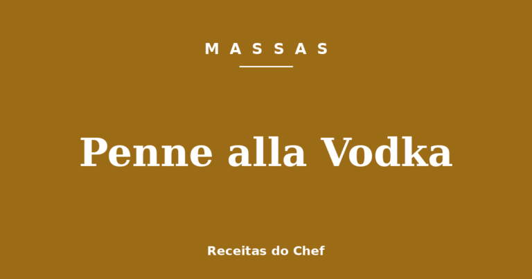 Penne alla Vodka