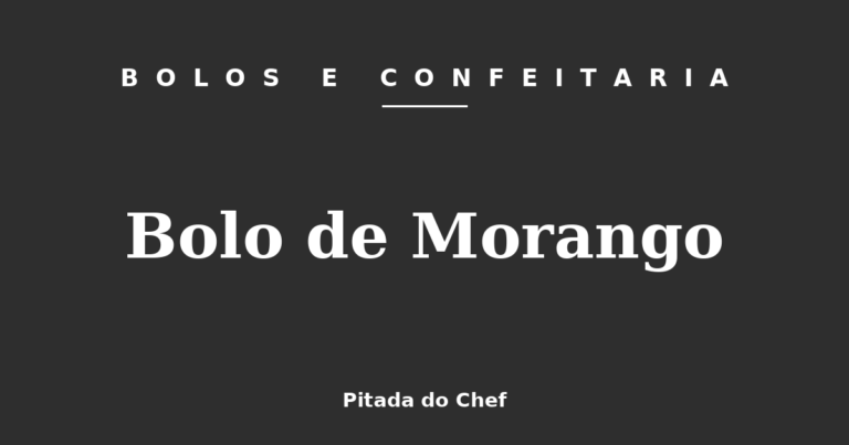 Bolo de Morango