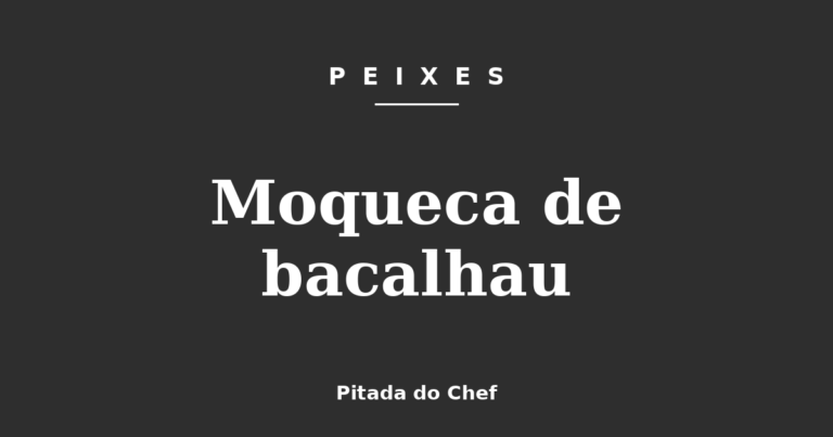 Moqueca de bacalhau