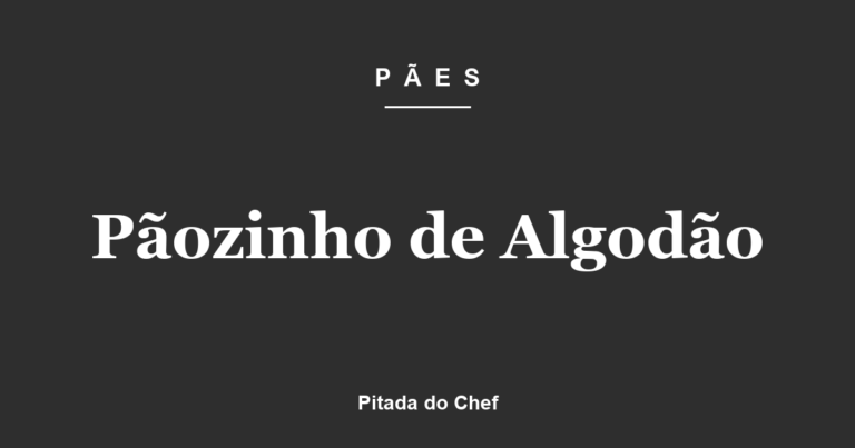 Pãozinho de Algodão